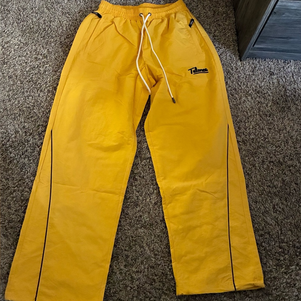 Yellow Track Pants and Light blue Track Pants